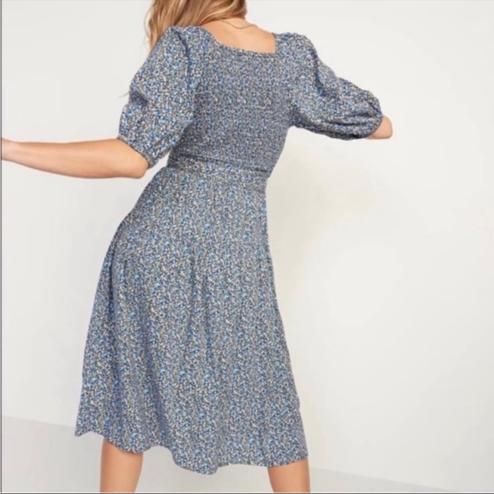 Old navy floral midi wrap dress NWT